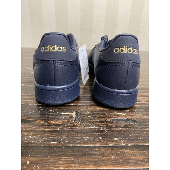 Adidas Grand Court Men Size US 8 Sneakers Suede Navy Blue EE7883 NEW IN BOX - Picture 5 of 7